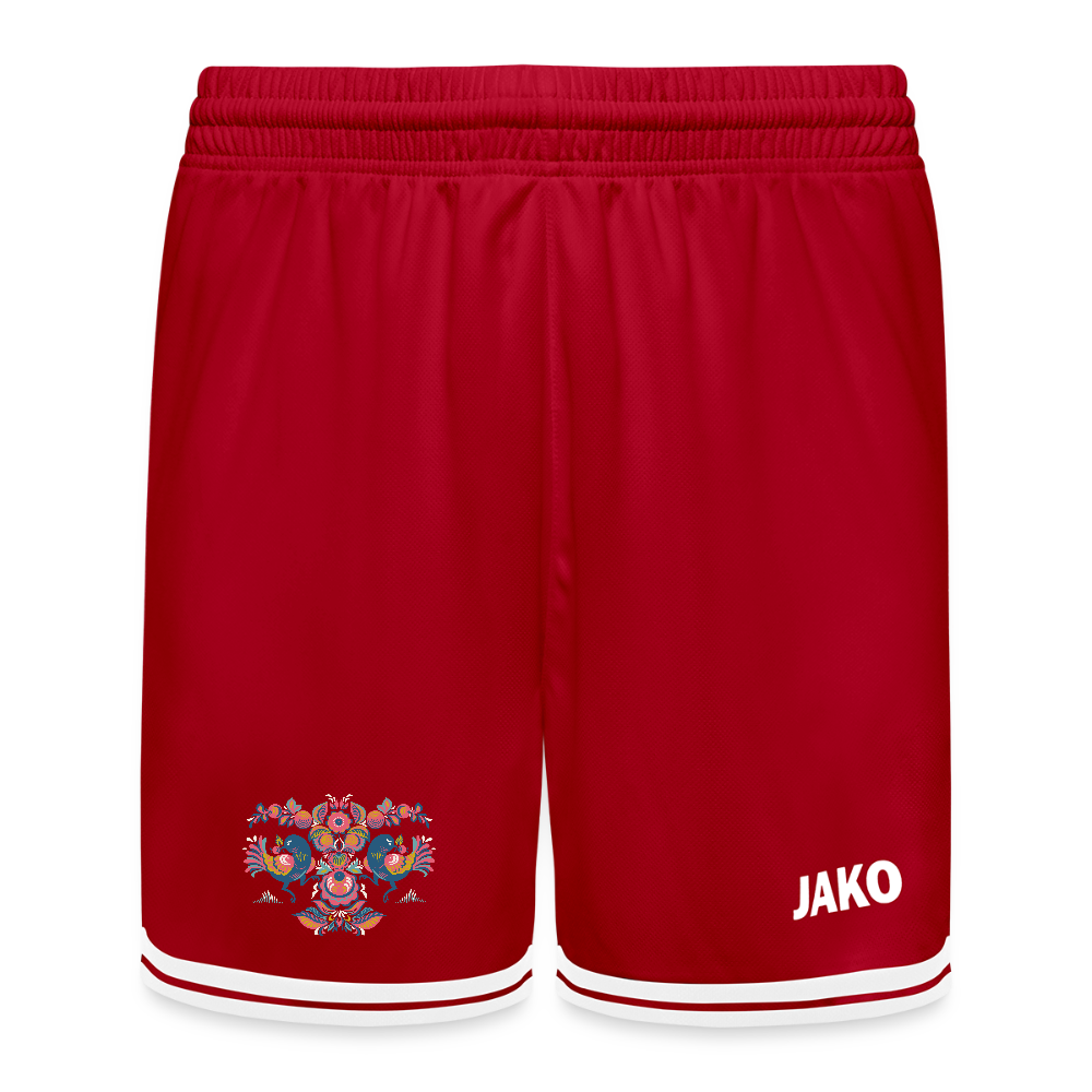 JAKO Kinderbasketbalshort Center 2.0 - rood/wit