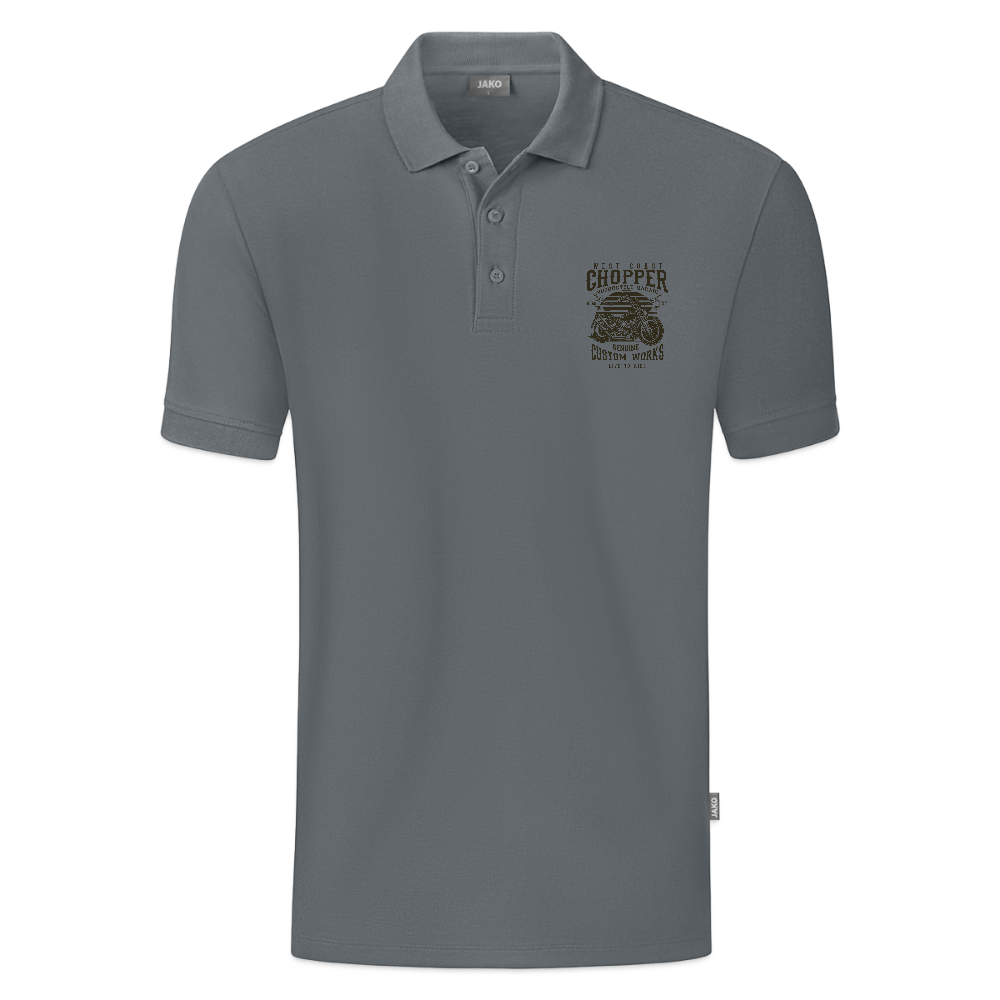 JAKO Mannen Polo Organic - grijs