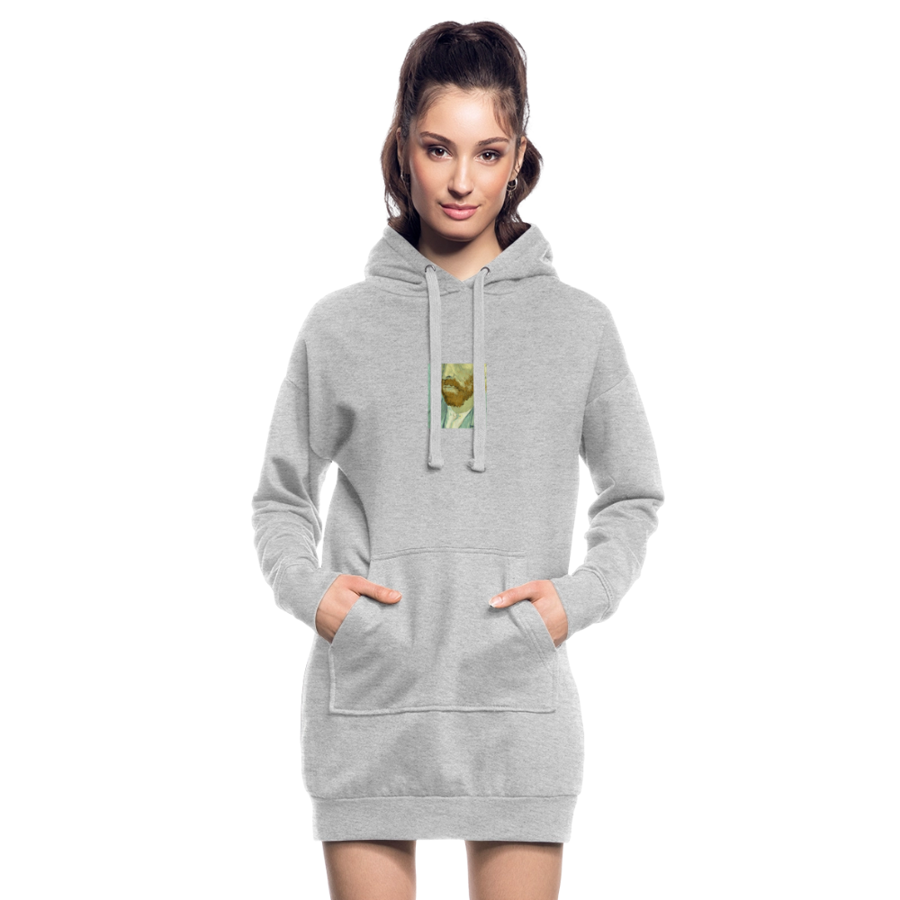 Hoodiejurk - grijs gemêleerd