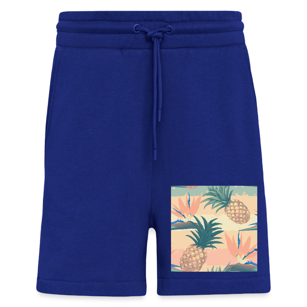 Organic relaxed shorts made in EU - Iconic Blue