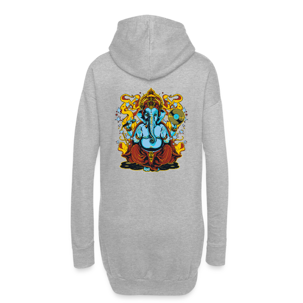 Hoodiejurk - grijs gemêleerd
