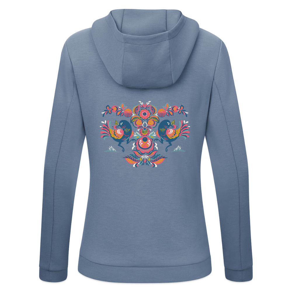 JAKO Vrouwen ziphoodie Pro Casual - blauwgrijs