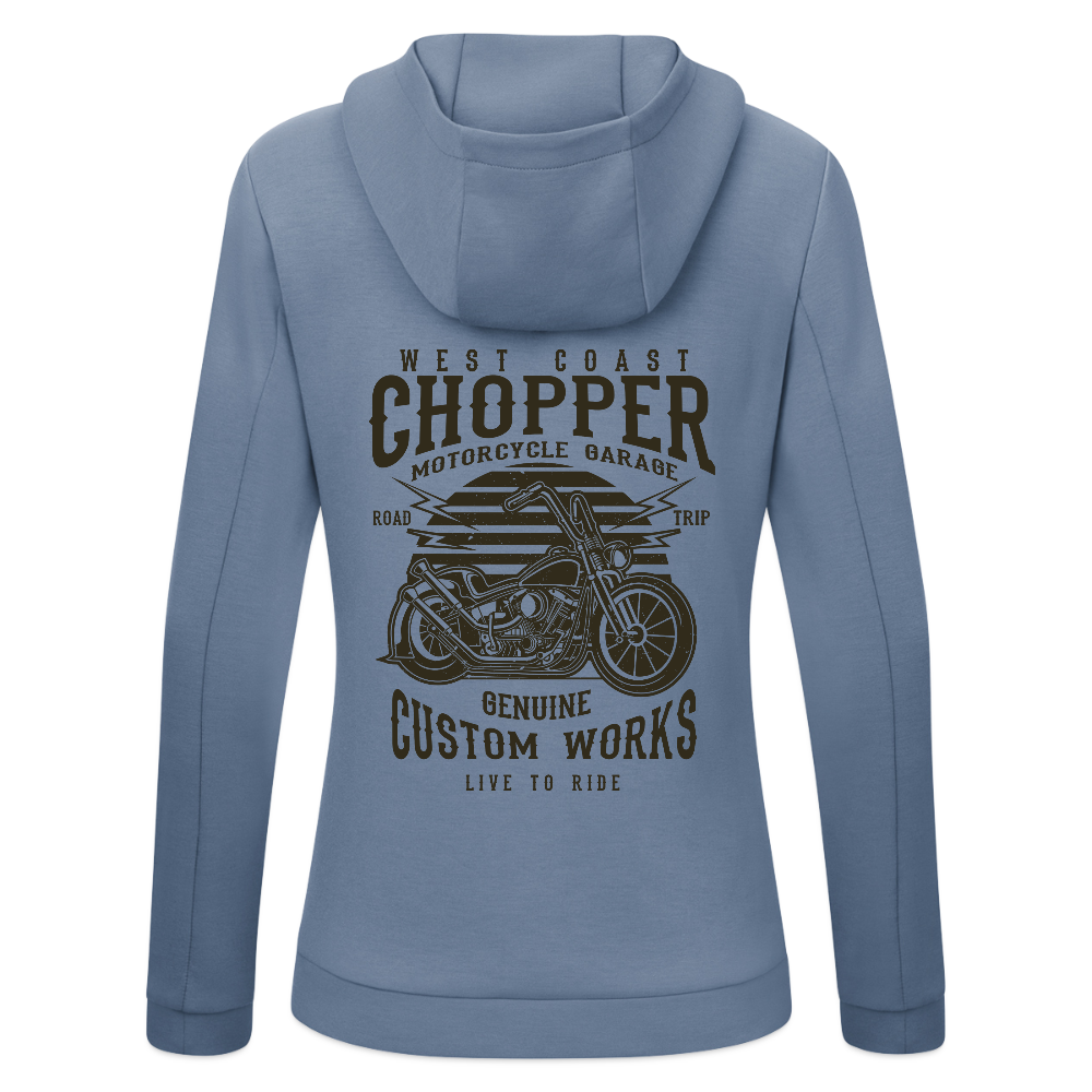 JAKO Vrouwen ziphoodie Pro Casual - blauwgrijs