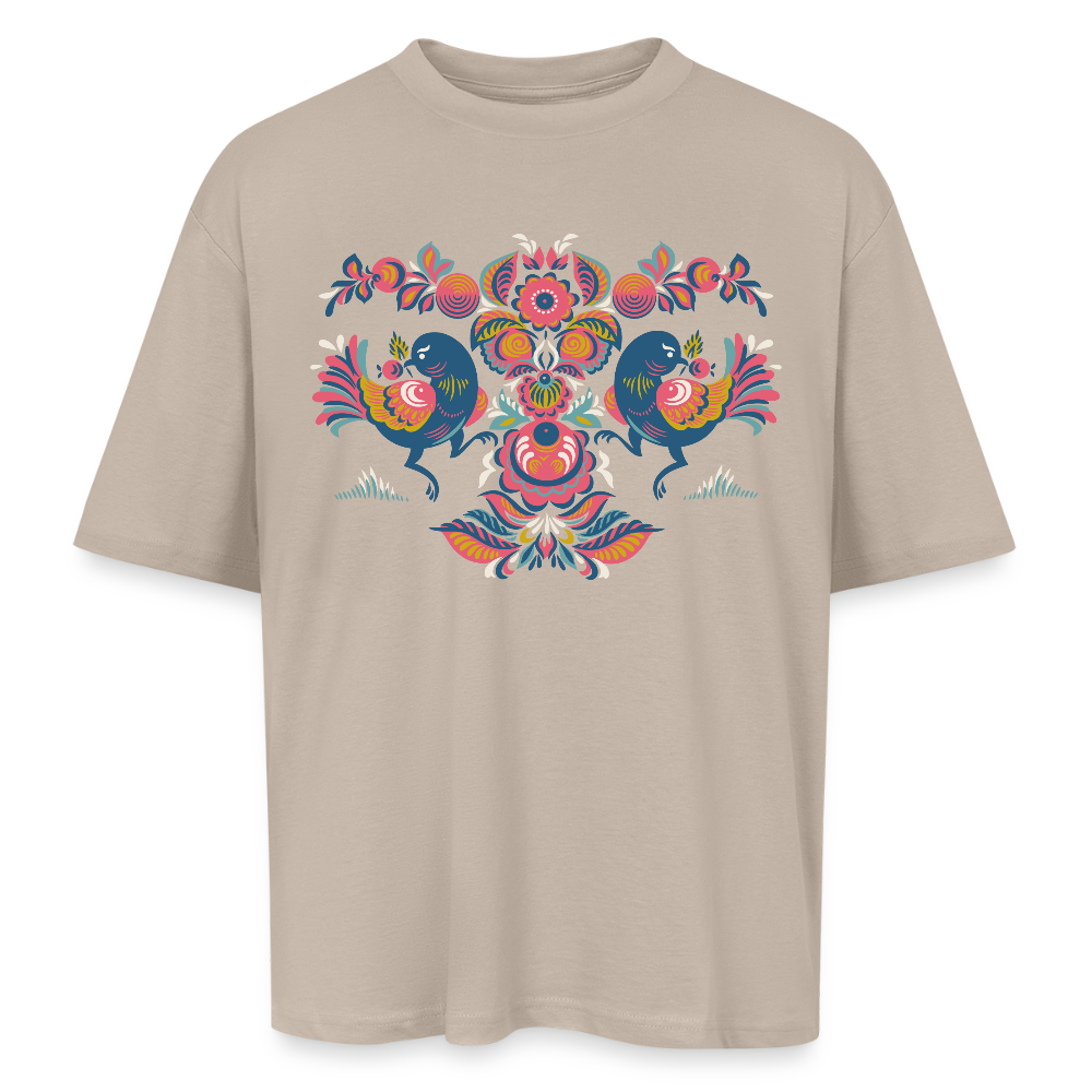 Oversized uniseks T-shirt - sahara