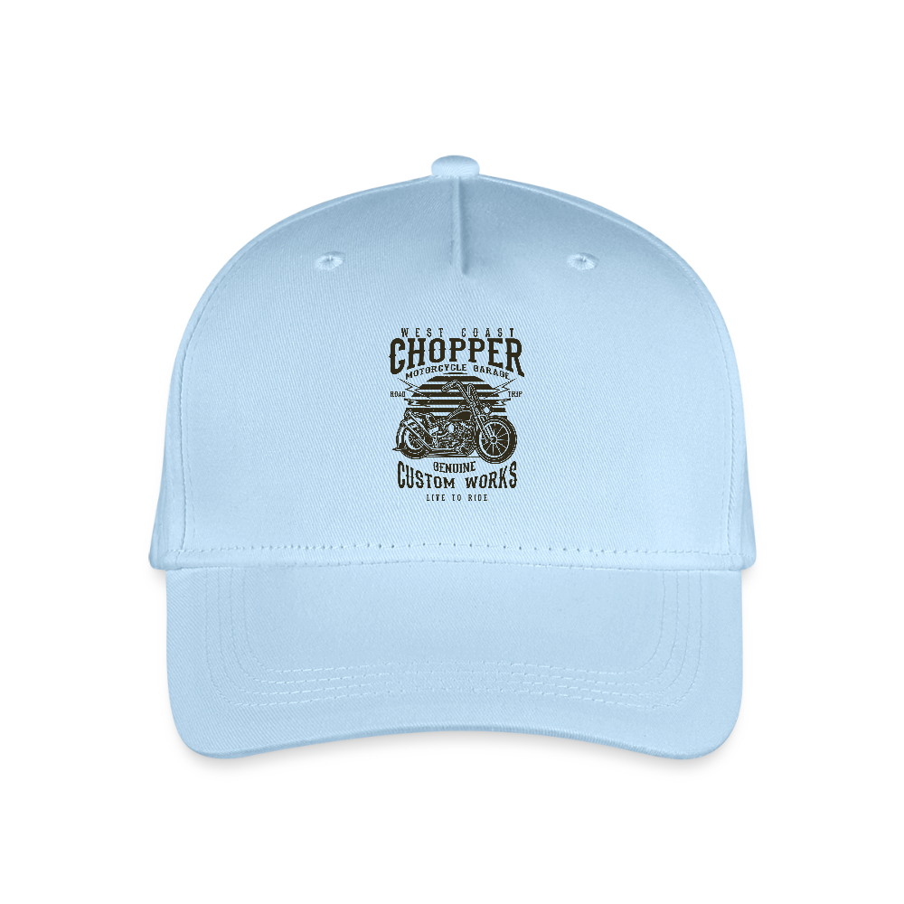 Bio kinder basecap - lichtblauw