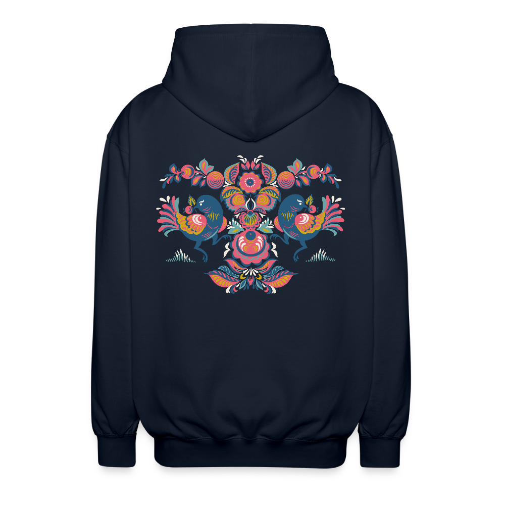 Uniseks zip hoodie - navy