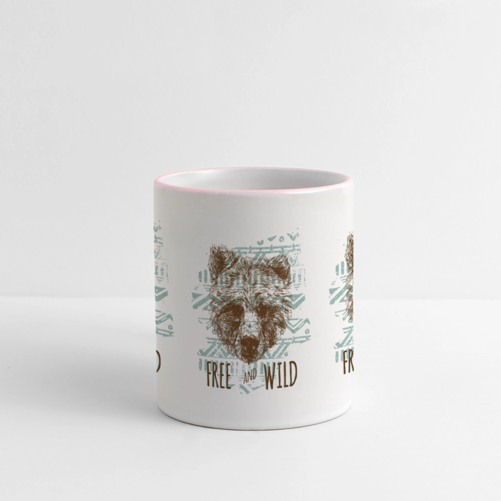 Panoramamok - wit/roze