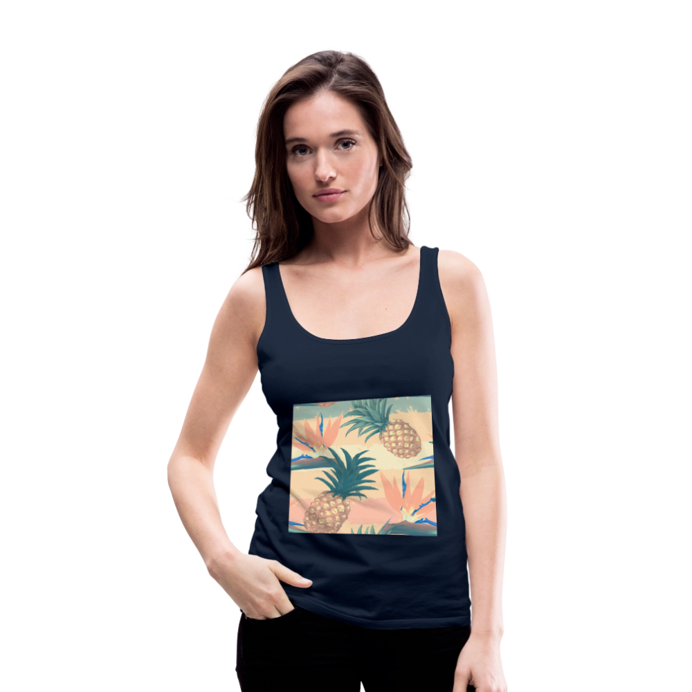 Vrouwen Premium tank top - navy
