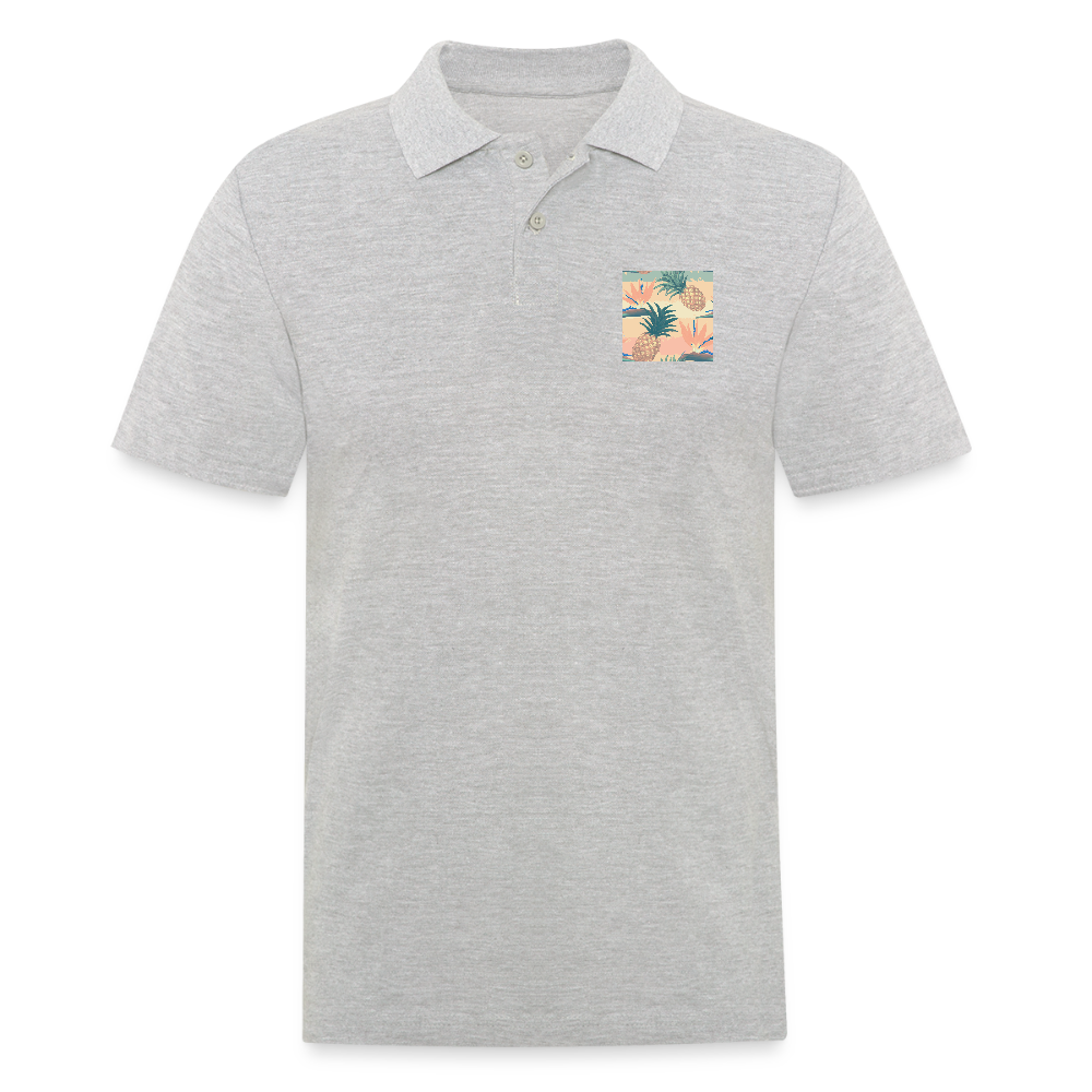 Mannen poloshirt - grijs gemêleerd
