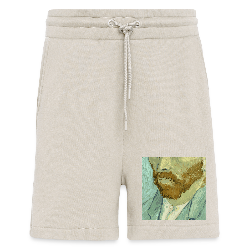 Organic relaxed shorts made in EU - WARM CLAY