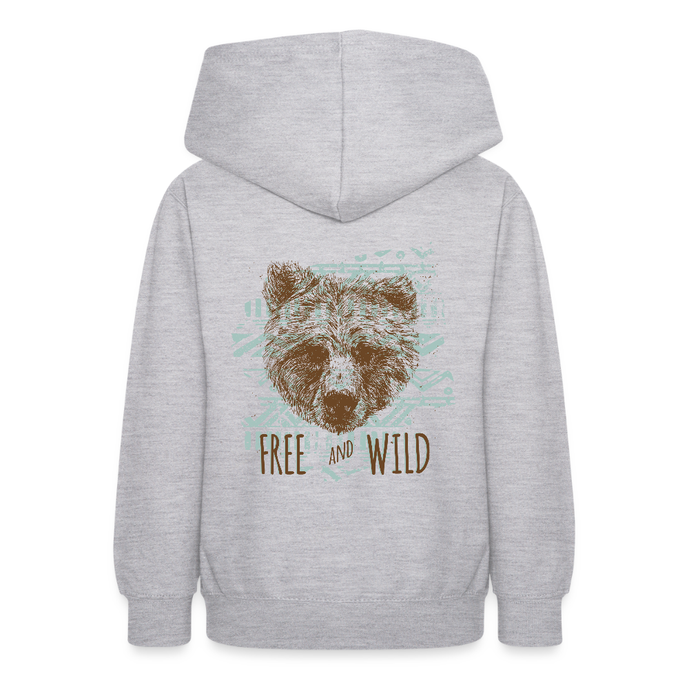 Teenager hoodie - lichtgrijs gemêleerd