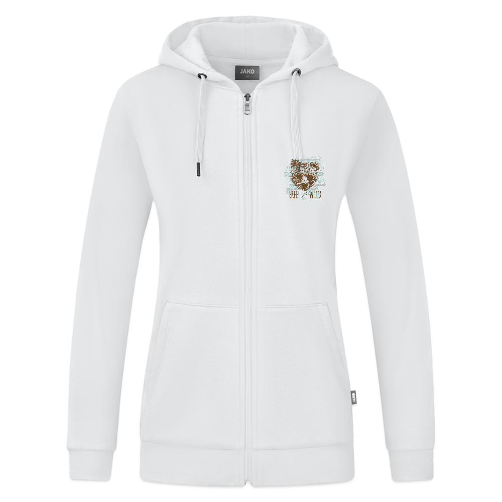 JAKO Vrouwen ziphoodie Organic - wit
