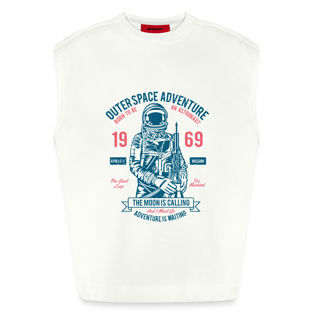 Heavyweight oversized organic tanktop made in EU Unisex - OFF WHITE