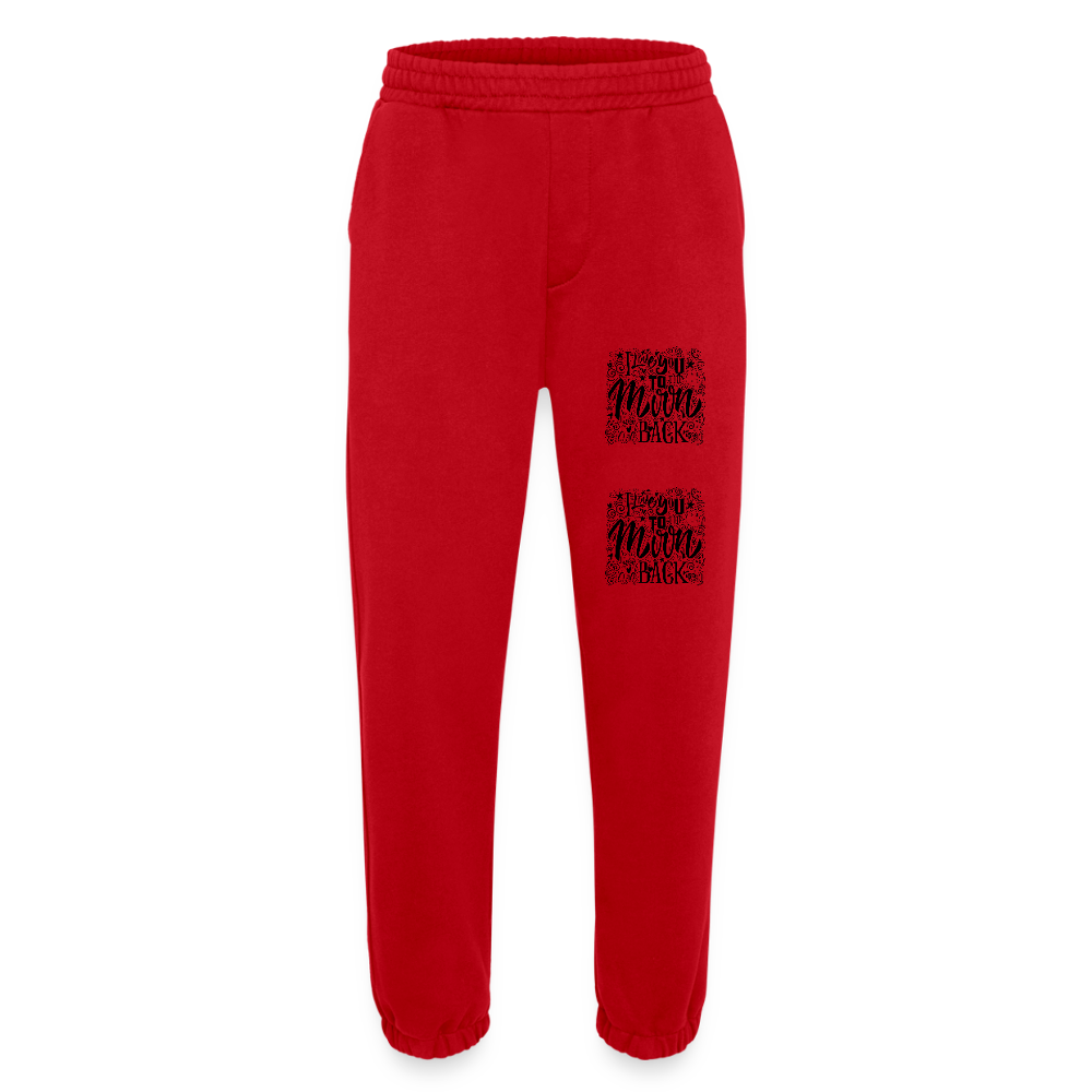 Heavyweight organic joggingbroek made in EU - rood