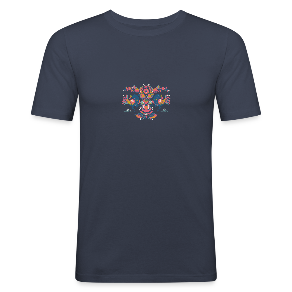 Mannen slim fit T-shirt - navy