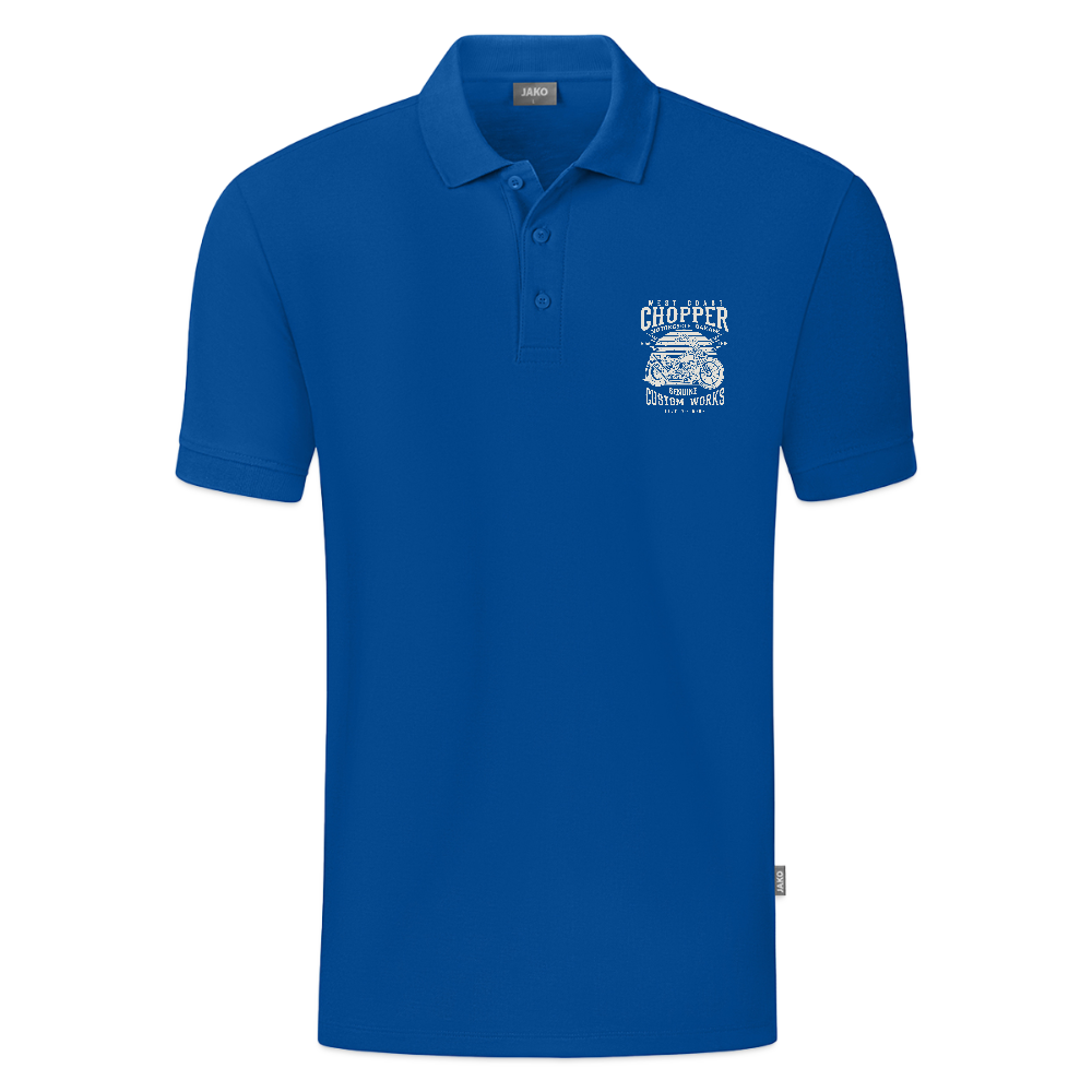 JAKO Mannen Polo Organic - blauw