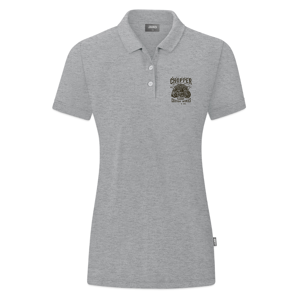 JAKO Vrouwen polo Organic - grijs gemêleerd