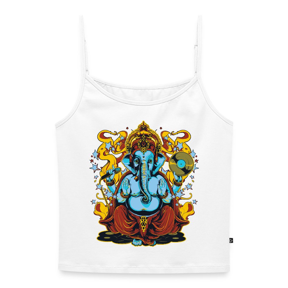 Vrouwen spaghetti-tanktop - wit
