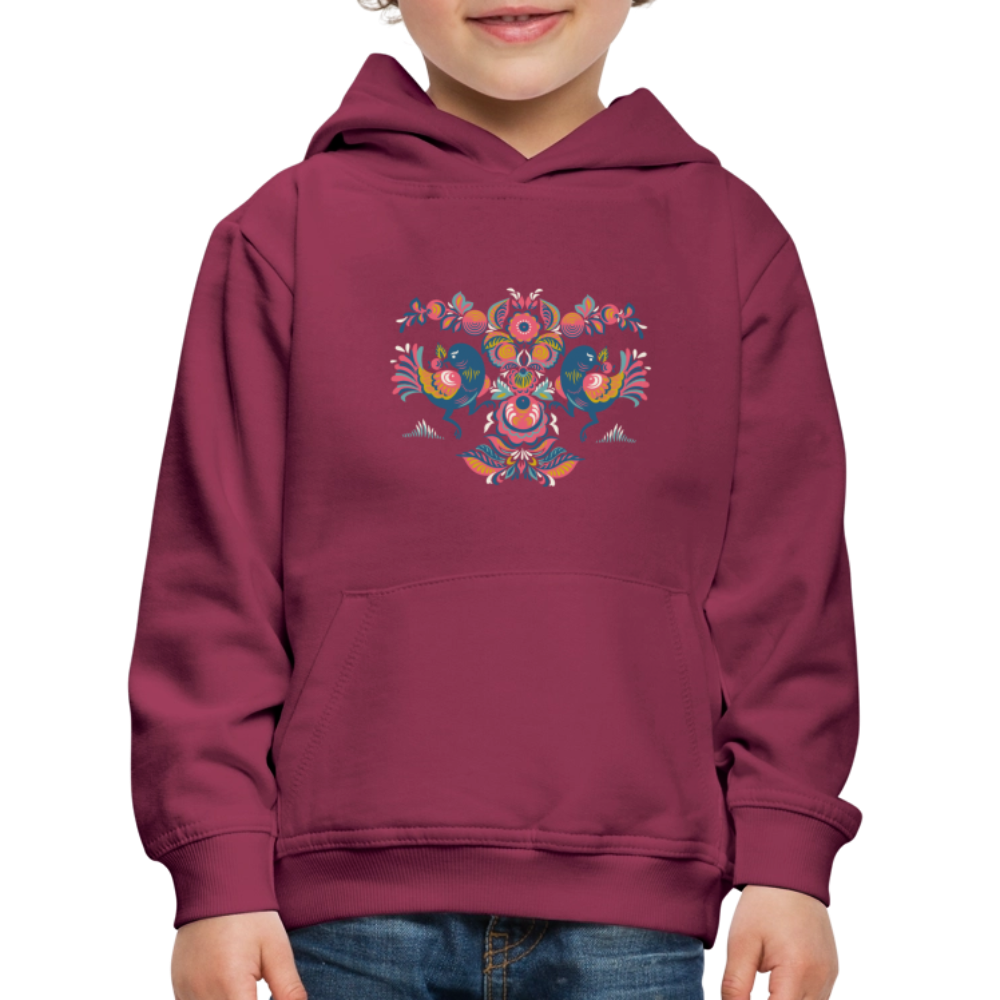 Kinderen trui Premium met capuchon - bordeaux
