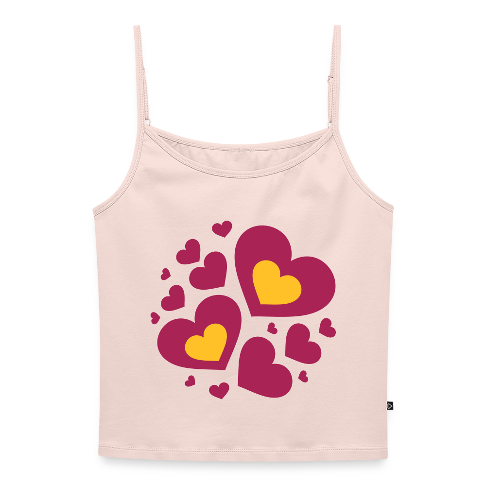 Vrouwen spaghetti-tanktop - poederroze