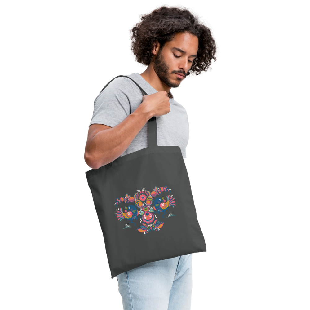 Tas van stof - grafietgrijs