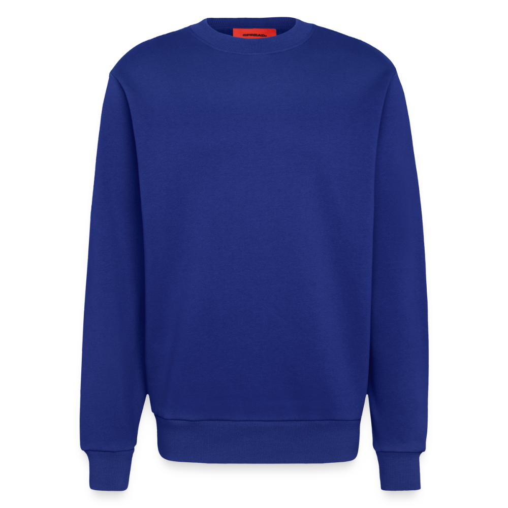 Heavyweight oversized organic crewneck made in EU - Iconic Blue