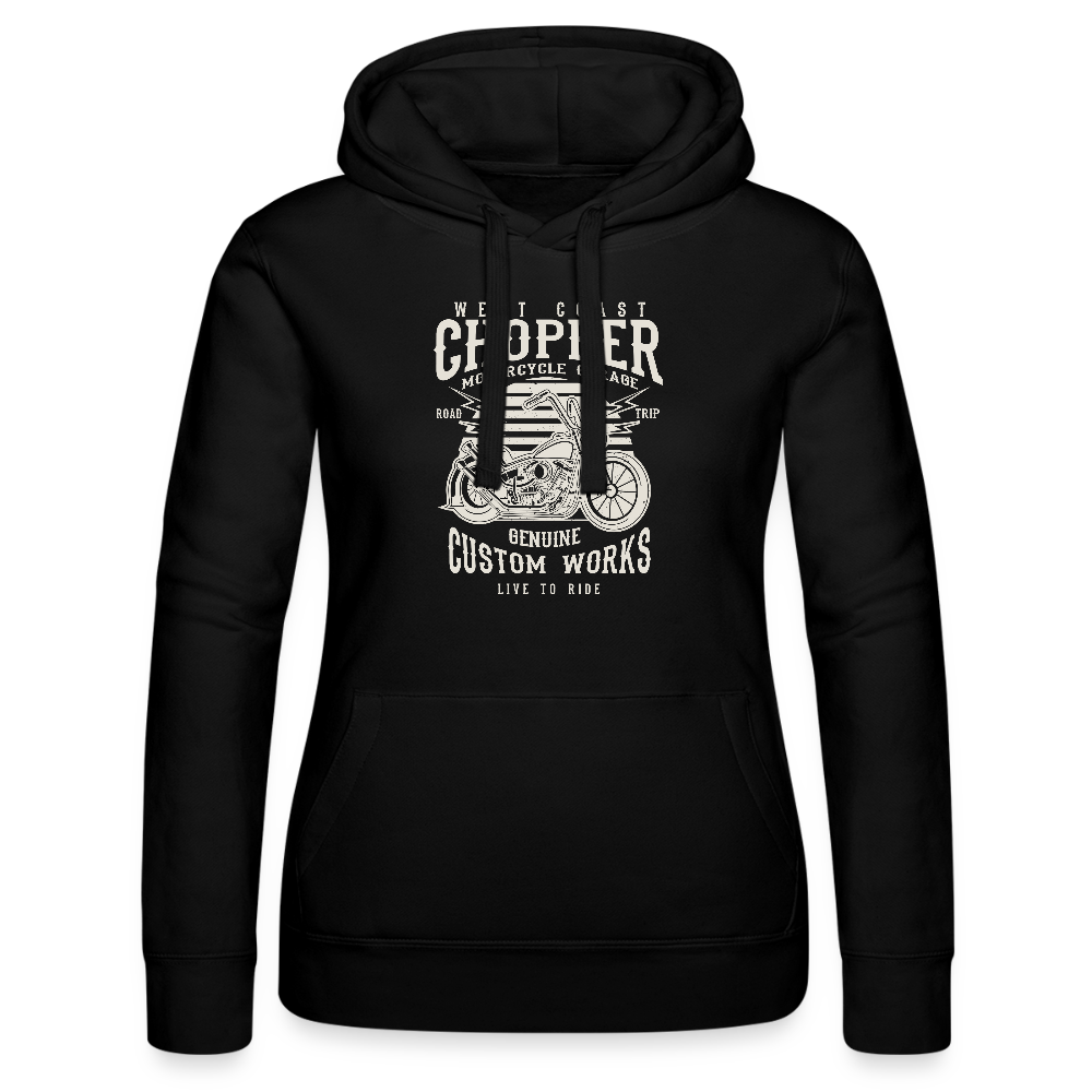 Vrouwenhoodie van Russell - zwart