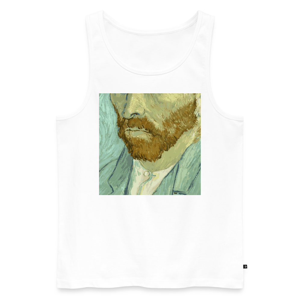 Mannen Premium tank top - wit