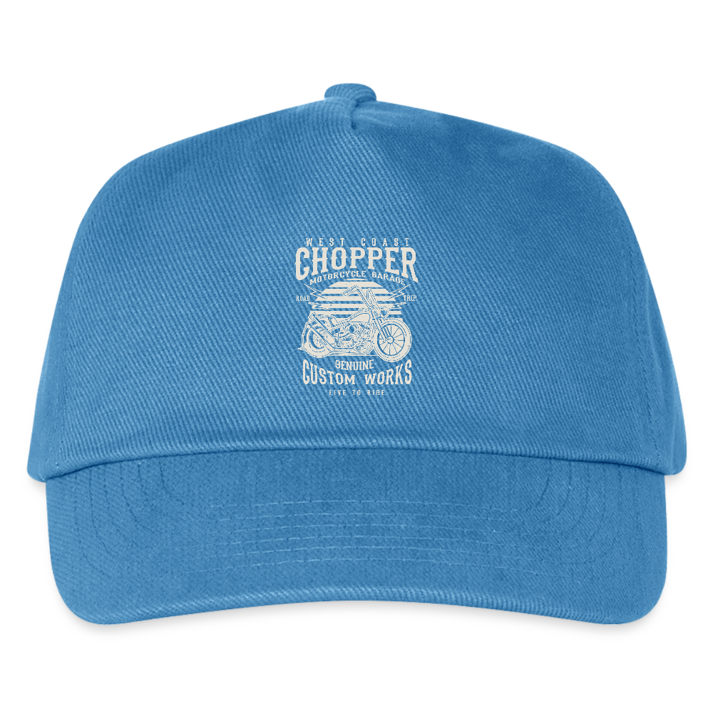 Kinder basecap - pauwblauw