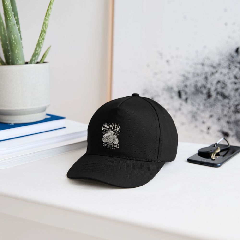 Biologische baseballpet - zwart