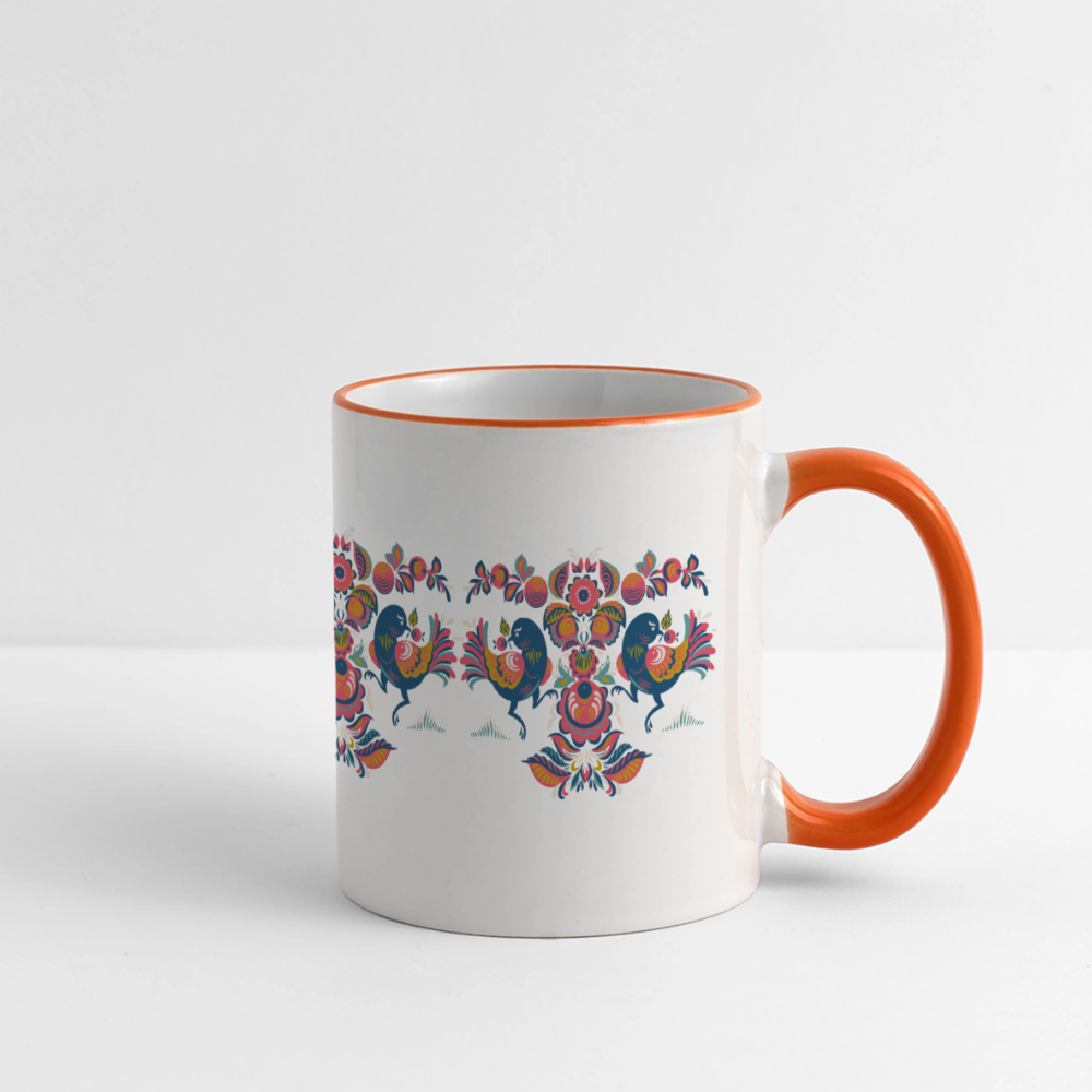 Panoramamok - wit/oranje