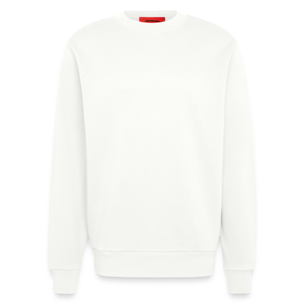 Heavyweight oversized organic crewneck made in EU - OFF WHITE