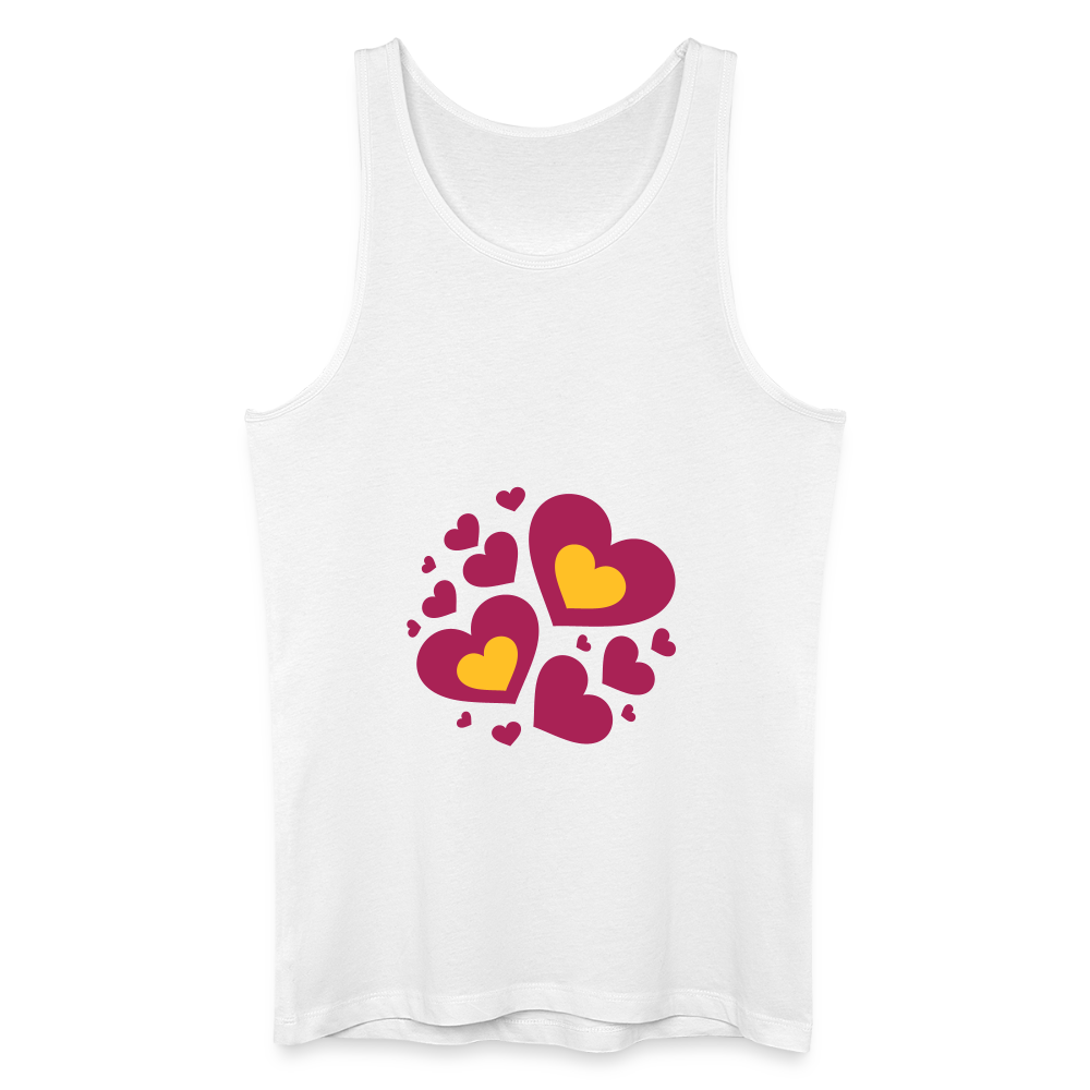 Mannen bio tanktop - wit