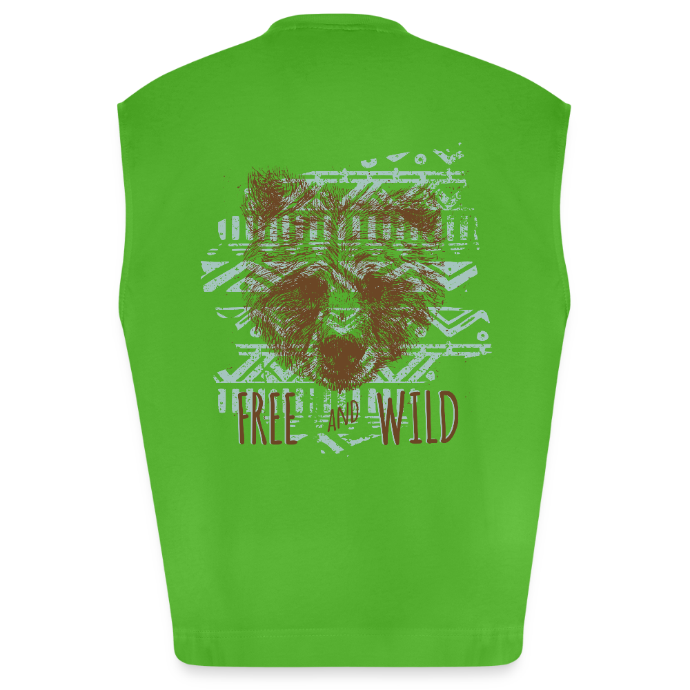 Heavyweight oversized organic tanktop made in EU Unisex - Apple Neon
