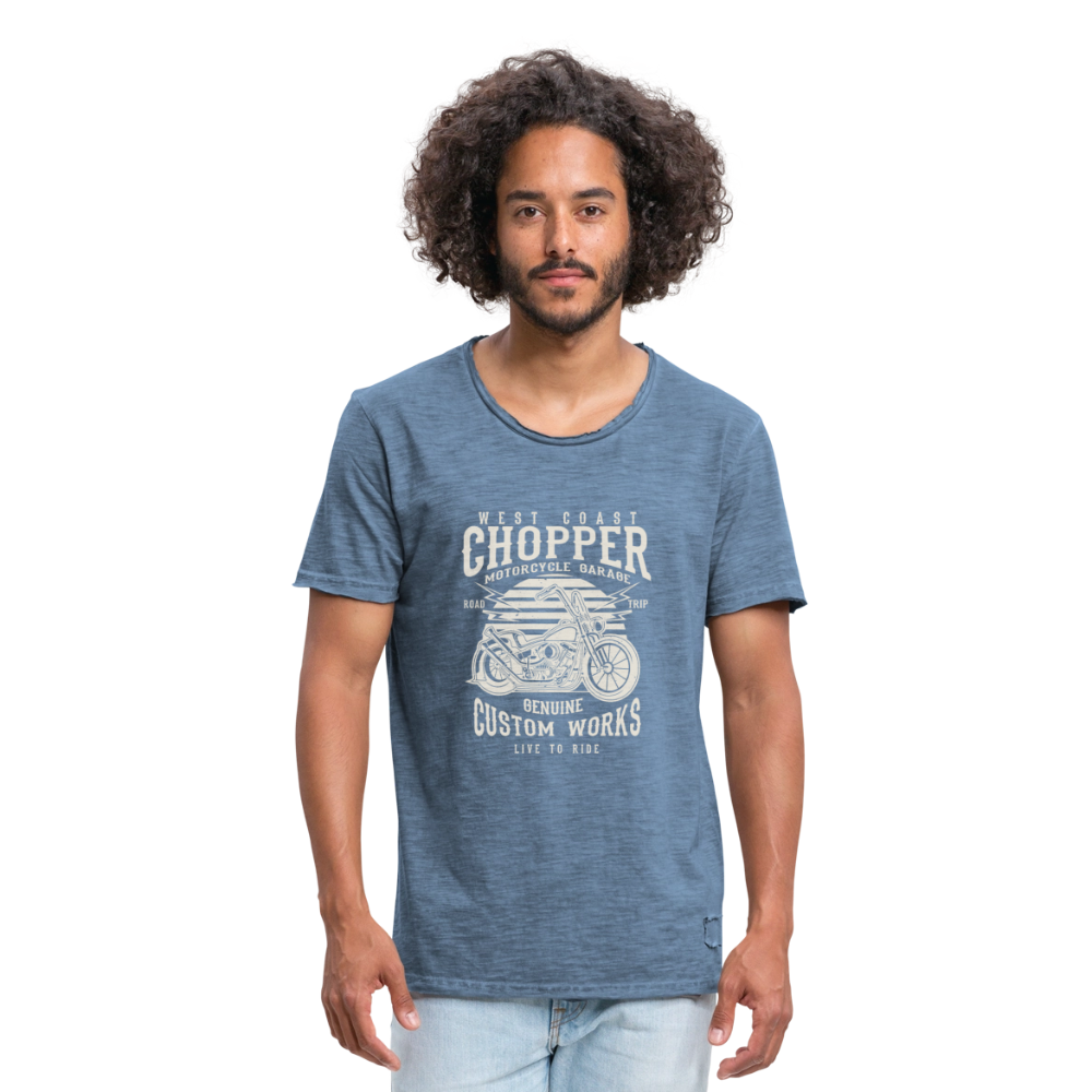 Mannen Vintage T-shirt - vintage denim