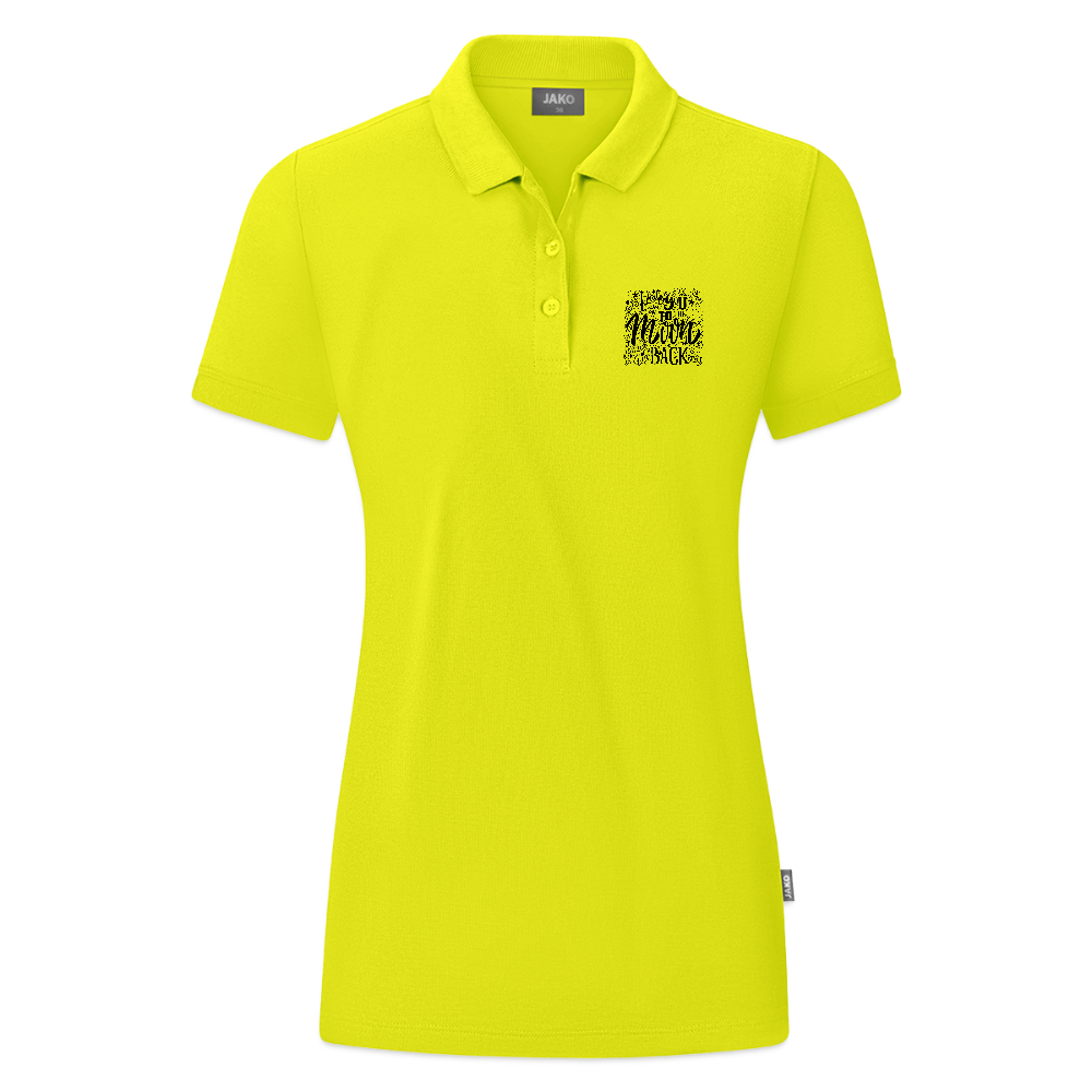 JAKO Vrouwen polo Organic - limegroen