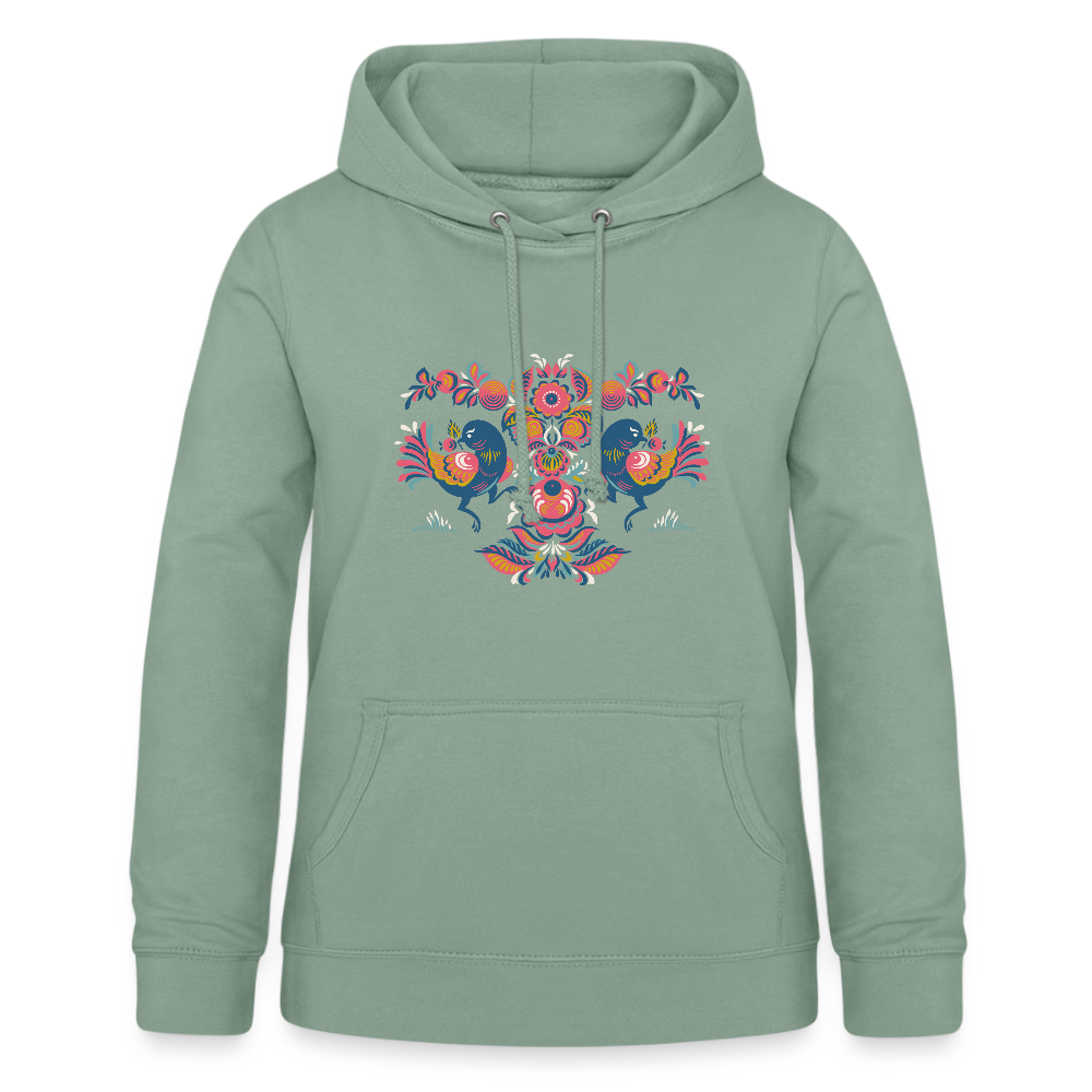 Vrouwen hoodie - grijsgroen