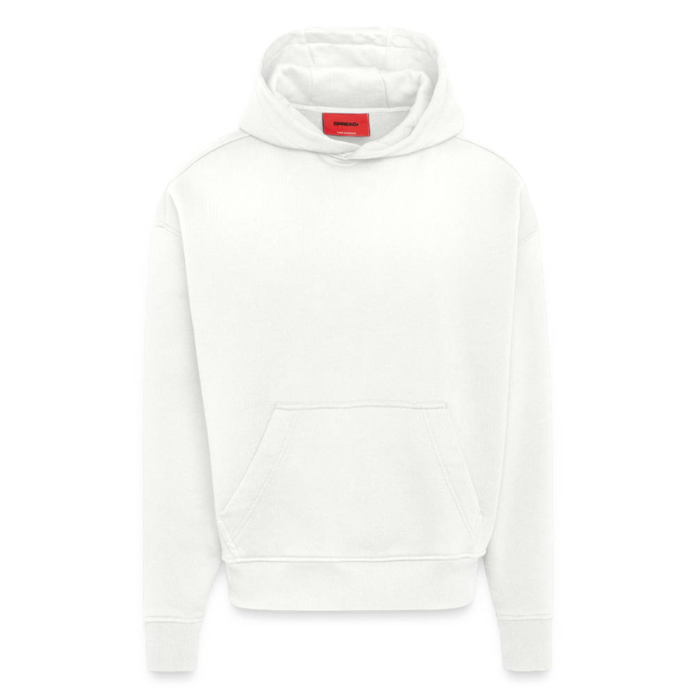 Heavyweight oversized organic hoodie made in EU - OFF WHITE
