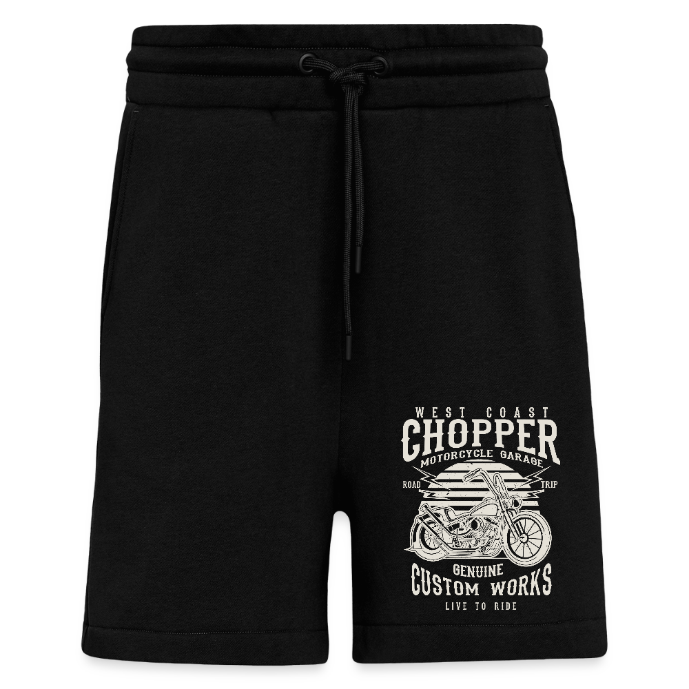Organic relaxed shorts made in EU - SOLID BLACK