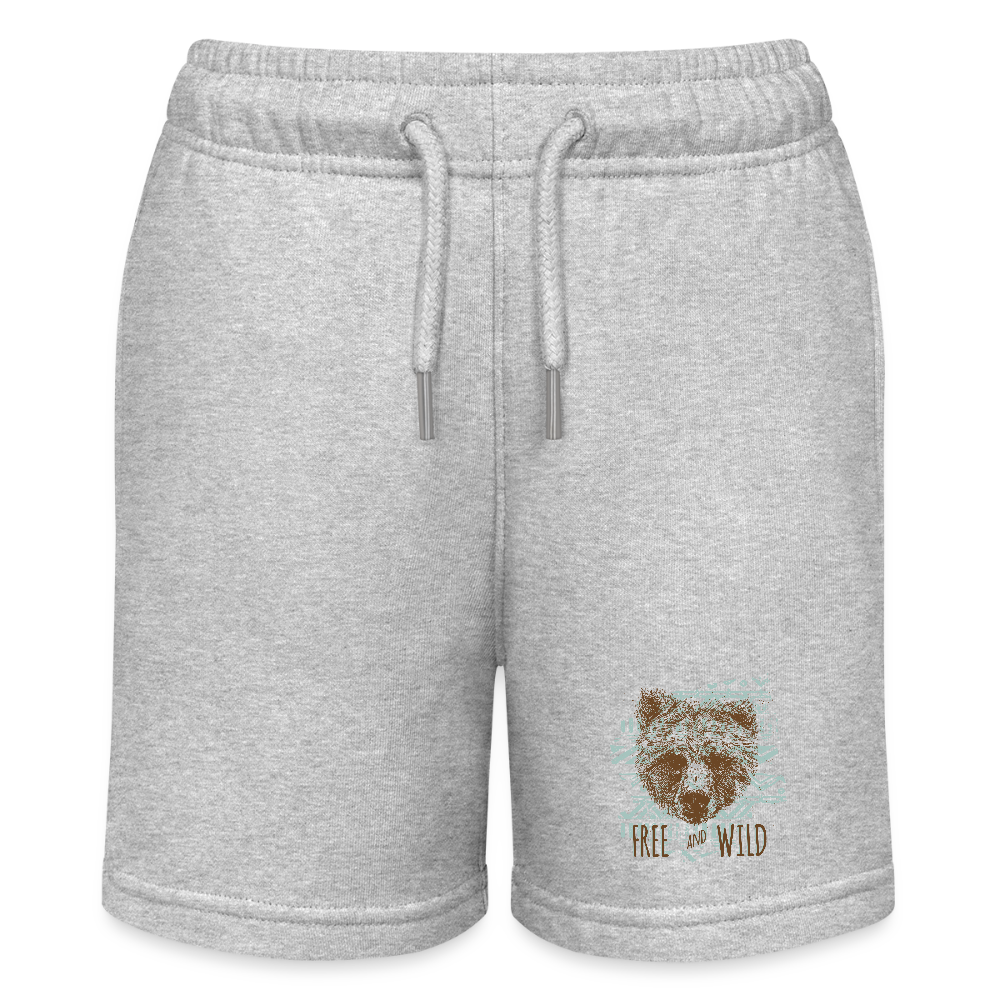 Stanley/Stella teenager bio-joggingshorts MINI BOLTER - grijs gemêleerd