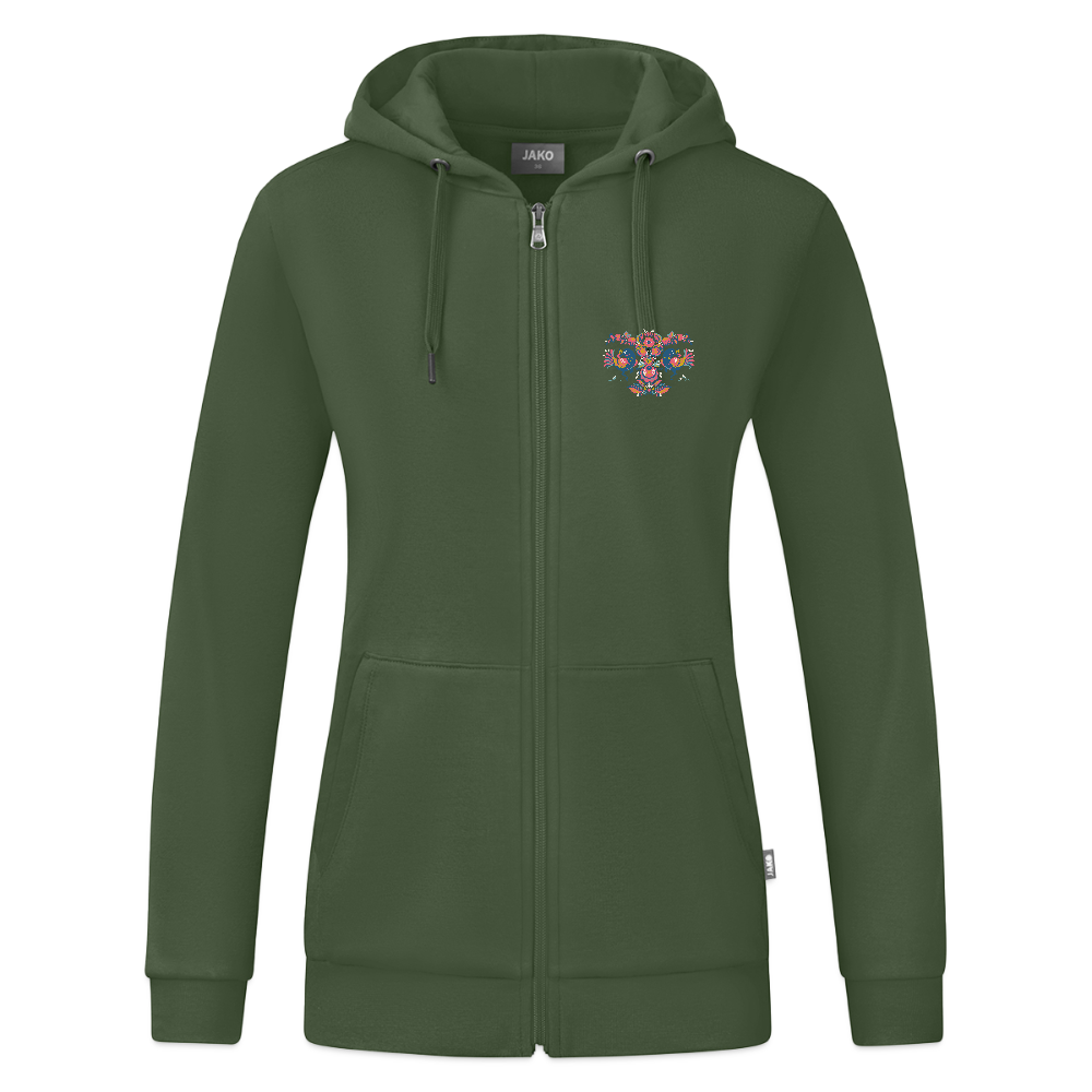 JAKO Vrouwen ziphoodie Organic - dennengroen