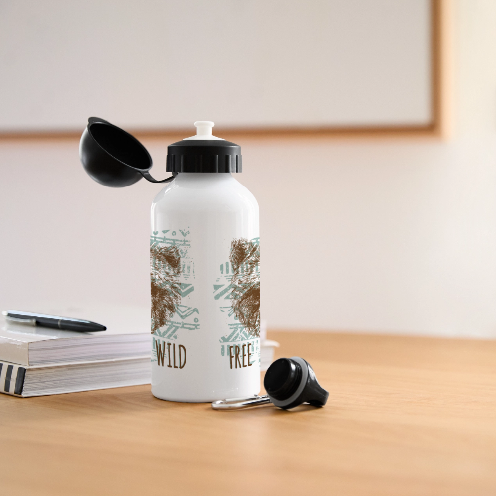 Drinkfles met verschillende sluitingen - wit