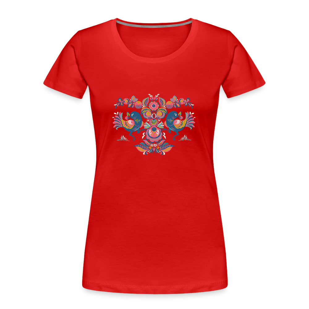 Vrouwen premium bio T-shirt - rood