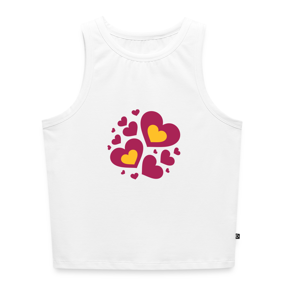 Vrouwen cropped tanktop - wit