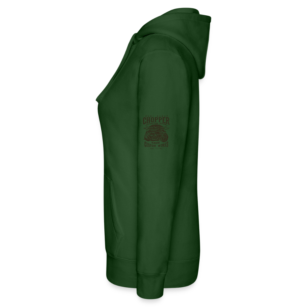 Vrouwenhoodie van Russell - bottlegreen