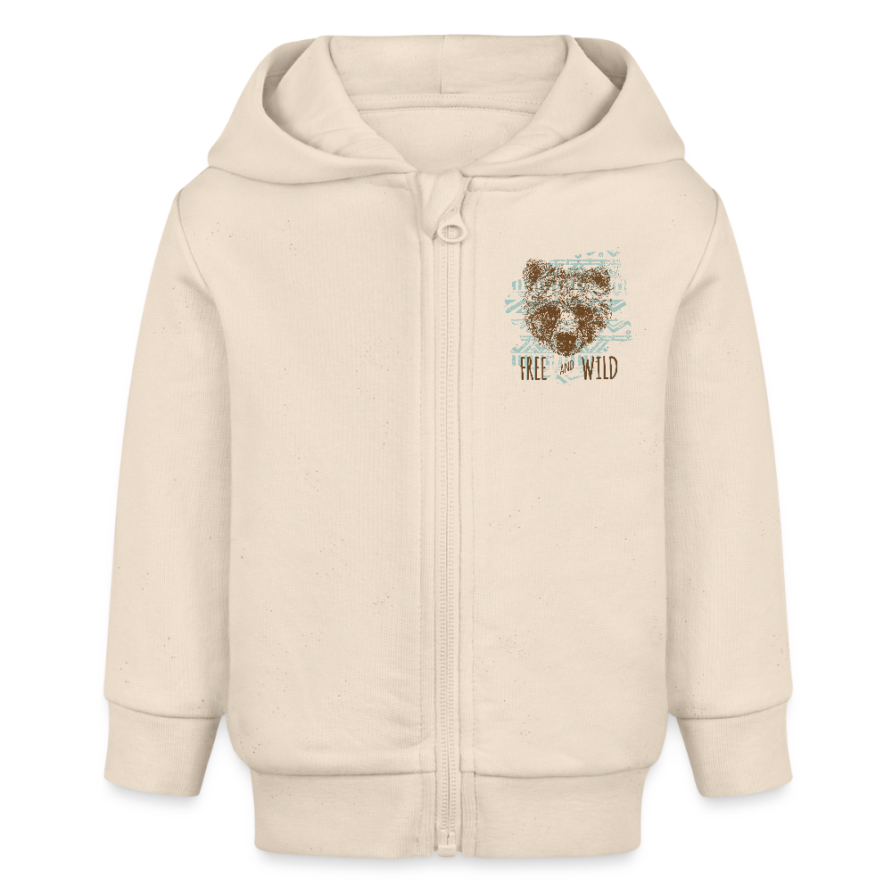 Stanley/Stella Bio zip-hoodie BABY CONNECTOR - witgrijs