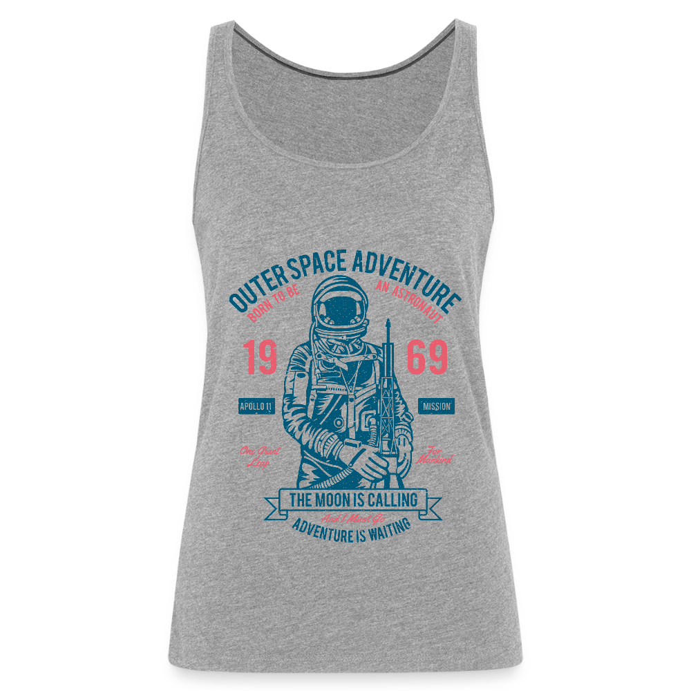 Vrouwen Premium tank top - grijs gemêleerd