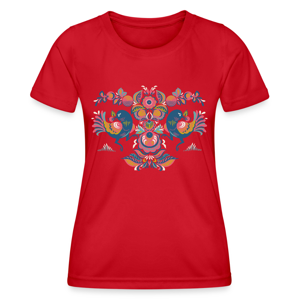 Functioneel T-shirt voor vrouwen - rood