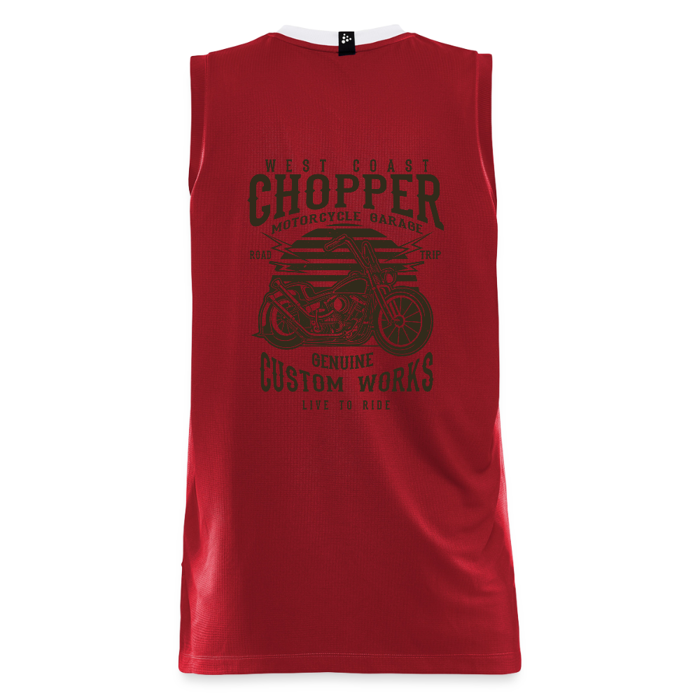 CRAFT Progress mannen basketbalshirt - donkerrood