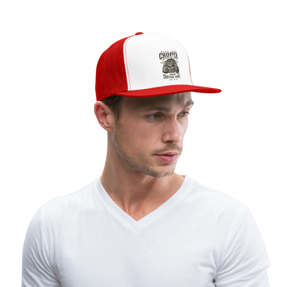 Trucker Cap - wit/rood